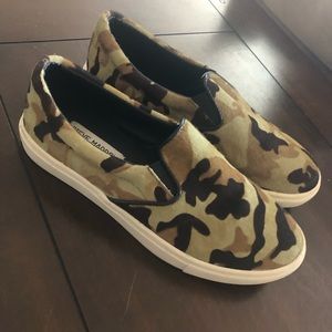 Camo Slip On Sneakers